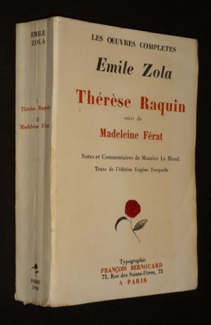 Thérèse Raquin, suivi de Madeleine Férat