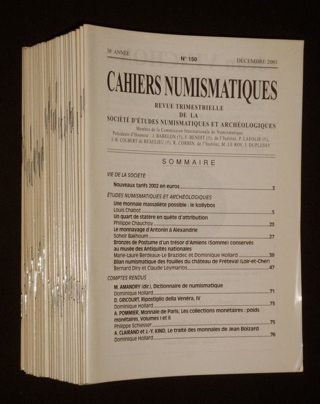Cahiers numismatiques (36 numéros)