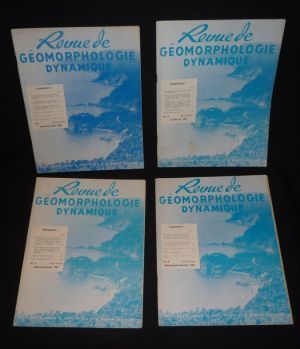 Revue de géomorphologie dynamique (année 1968 complète en 4 volumes)