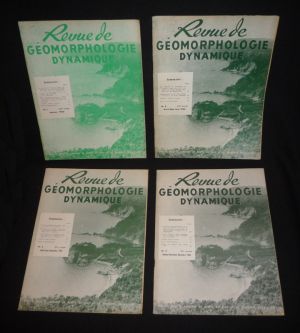 Revue de géomorphologie dynamique (année 1966 complète en 4 volumes)