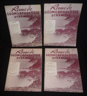 Revue de géomorphologie dynamique (année 1967 complète en 4 volumes)