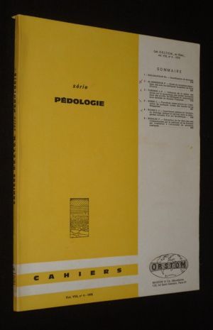 Cahiers ORSTOM - Série Pédologie (Vol. VIII, n°4 - 1970)