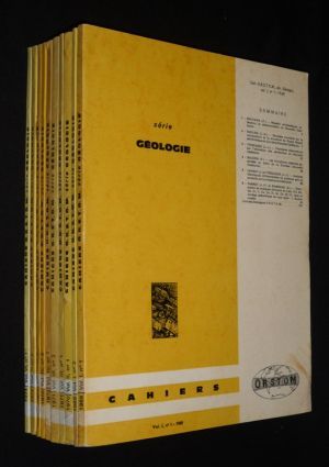 Cahiers ORSTOM - Série Géologie (10 fascicules, 1969-1974)