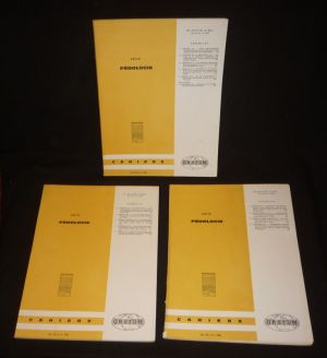 Cahiers ORSTOM - Série Pédologie (Vol. VII, n°2-3-4 - 1969) (3 volumes)