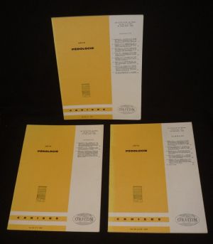 Cahiers ORSTOM - Série Pédologie (Vol. XII, n°1-2-3/4 - année 1974 complète) (3 volumes)