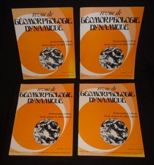 Revue de géomorphologie dynamique (année 1974 complète en 4 volumes)