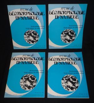 Revue de géomorphologie dynamique (année 1973 complète en 4 volumes)