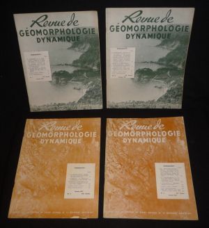 Revue de géomorphologie dynamique (année 1971 complète en 4 volumes)