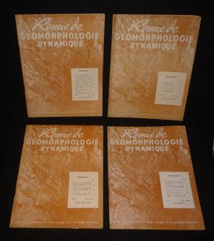 Revue de géomorphologie dynamique (année 1969-1970 complète en 4 volumes)