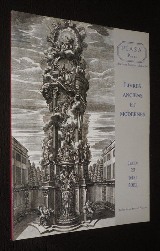 Piasa - Livres anciens et modernes (Drouot Richelieu, 23 mai 2002)