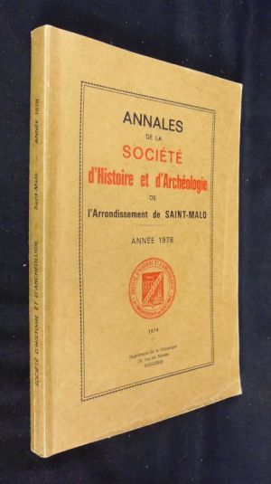 Annales de la société d'histoire et d'archéologie de l'arrondissement de Saint Malo, année 1978