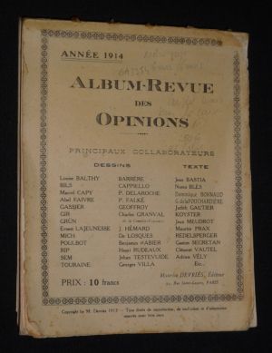 Album-revue des opinions. Année 1914