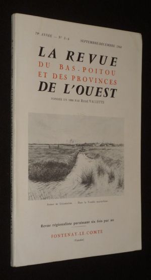 La Revue du Bas-Poitou et des provinces de l'Ouest (79e année - n°5-6, septembre-décembre 1968)