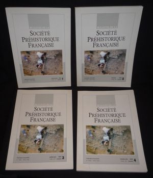 Bulletin de la Société Préhistorique Française - Tome 105, année 2008 complète (4 volumes)