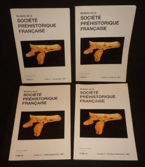 Bulletin de la Société Préhistorique Française - Tome 94, année 1997 complète (4 volumes)