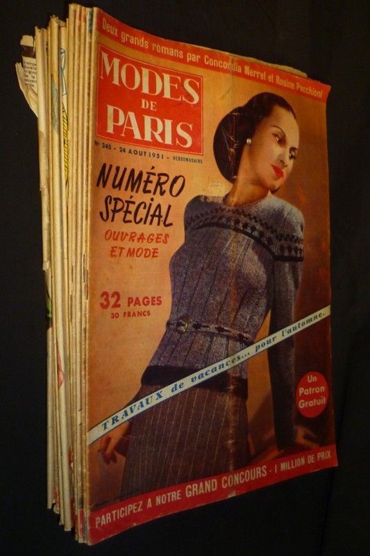 Modes de Paris. Le seul magazine de la femme élégant et pratique conçu et réalisé à Paris (lot de 22 numéros)