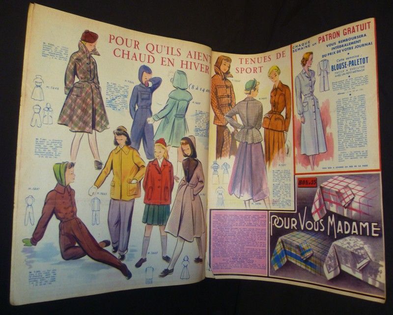 Modes de Paris. Chaque semaine ce journal vous est intégralement remboursé par un patron gratuit (lot de 30 numéros)