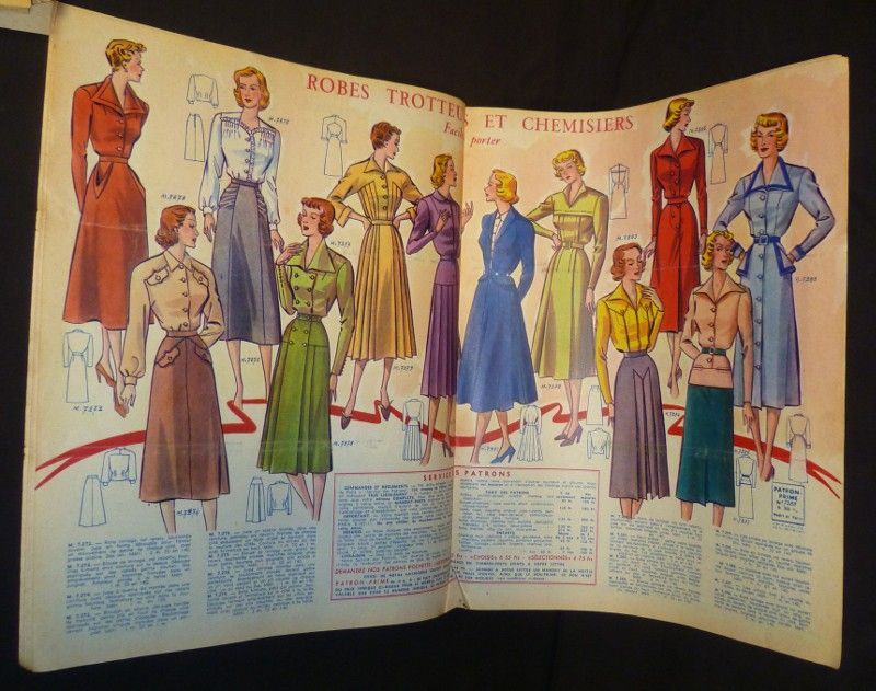 Modes de Paris. Chaque semaine ce journal vous est intégralement remboursé par un patron gratuit (lot de 30 numéros)