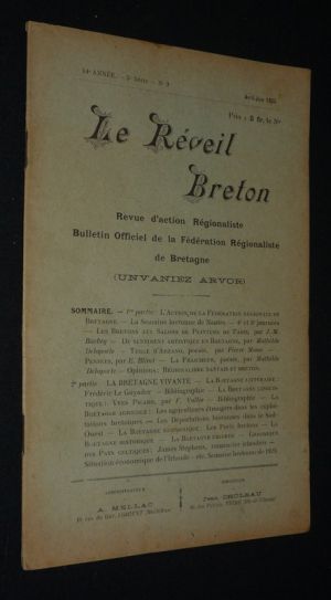 Le Réveil breton (14e année - 2e série - n°9, avril-juin 1925)