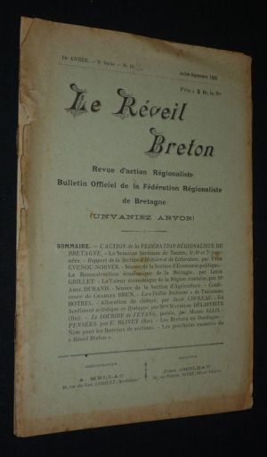 Le Réveil breton (14e année - 2e série - n°10, juillet-septembre 1925)