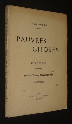 Pauvres choses. Poèmes