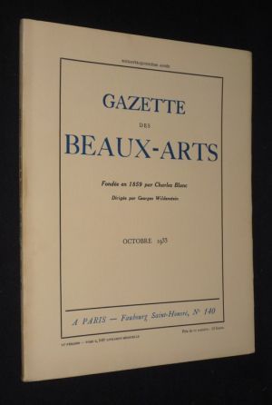 Gazette des Beaux-Arts (75e année - 849e livraison - Octobre 1933)