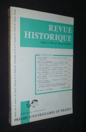Revue historique (tome 241-2: 93e année) 