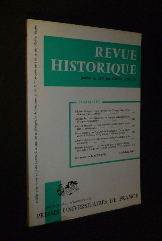 Revue historique (tome 237-2: 91e année)  