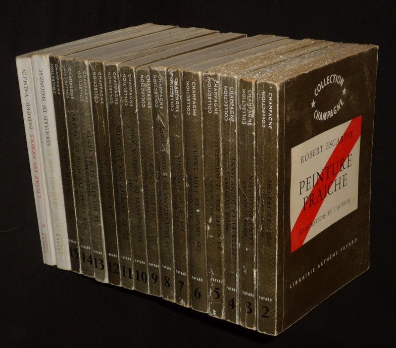 Collection Champagne (Librairie Arthème Fayard), n°2 à 15, 18 et 19 (16 volumes)