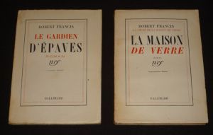 Lot de 2 romans de Robert Francis : Le Gardien d'épaves - La Maison de verre (2 volumes)