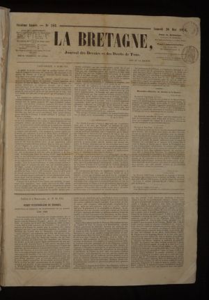 La Bretagne, journal des devoirs et des droits de tous (1854-1856)
