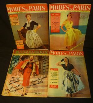 Modes de Paris. Le seul magazine de la femme élégant et pratique conçu et réalisé à Paris (lot de 15 numéros)