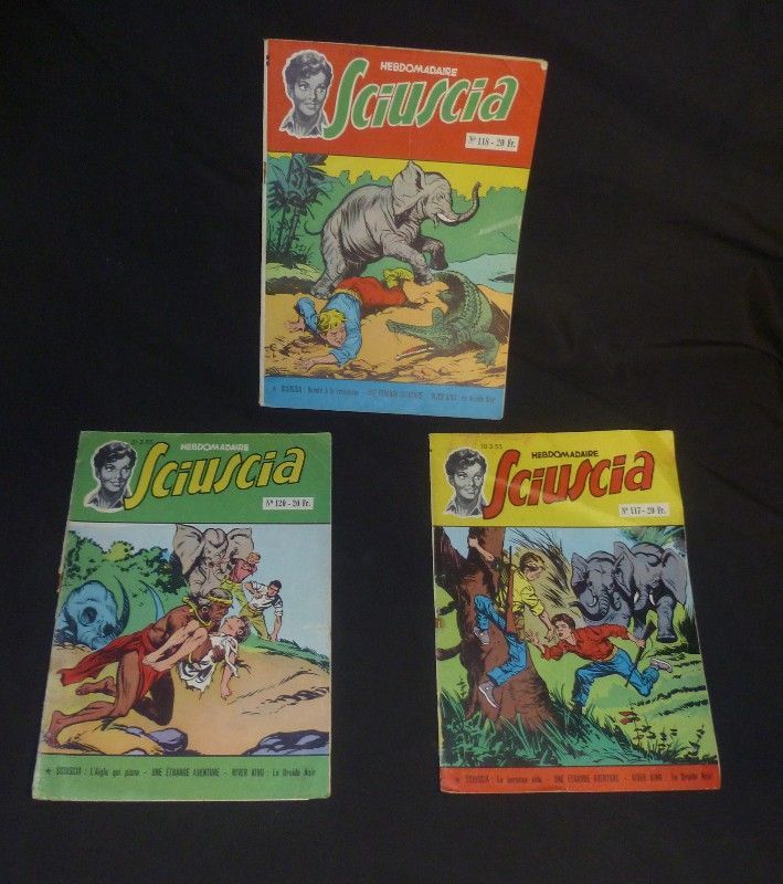 Hebdomadaire Sciuscia- n° 117-118-120 (3 volumes)