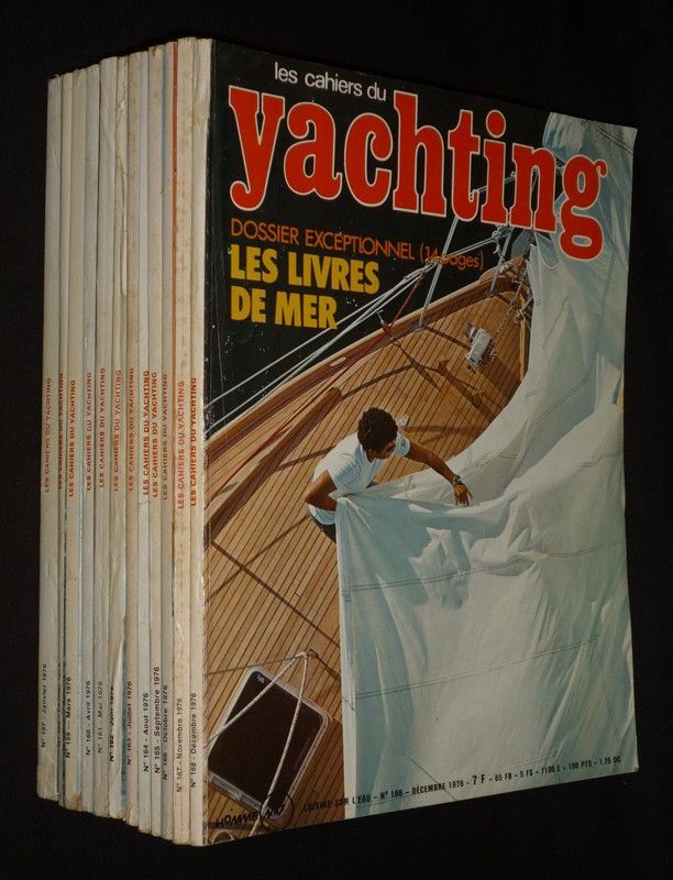 Les Cahiers du yachting (12 numéros, année 1976 complète)