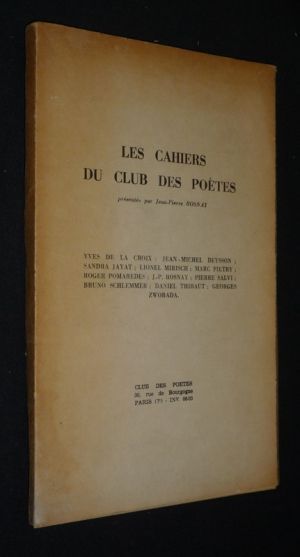 Les Cahiers du club des poètes