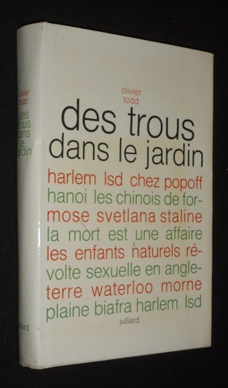 Des trous dans le jardin