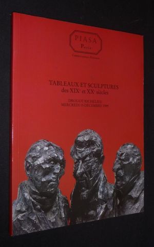 Piasa - Tableaux et sculptures des XIXe et XXe siècles (Drouot Richelieu, 15 décembre 1999)