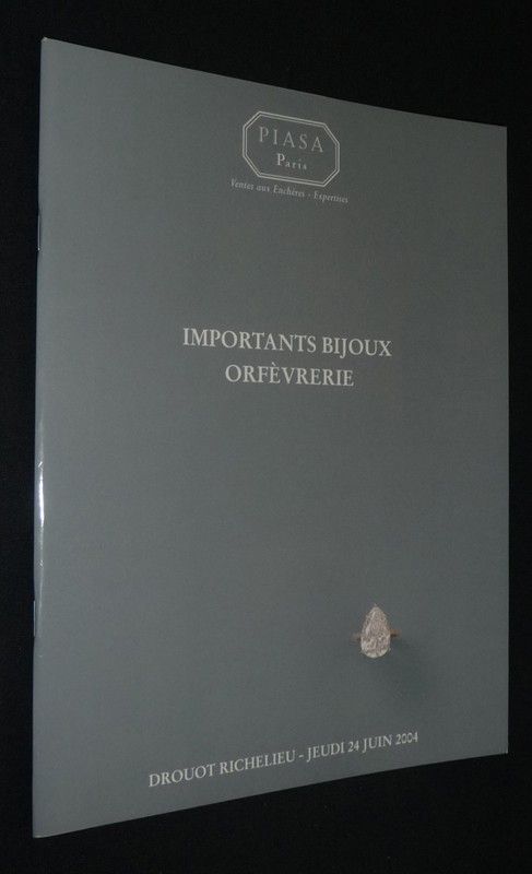 Piasa - Importants bijoux, orfèvrerie, métal argenté (Drouot Richelieu, 24 juin 2004)
