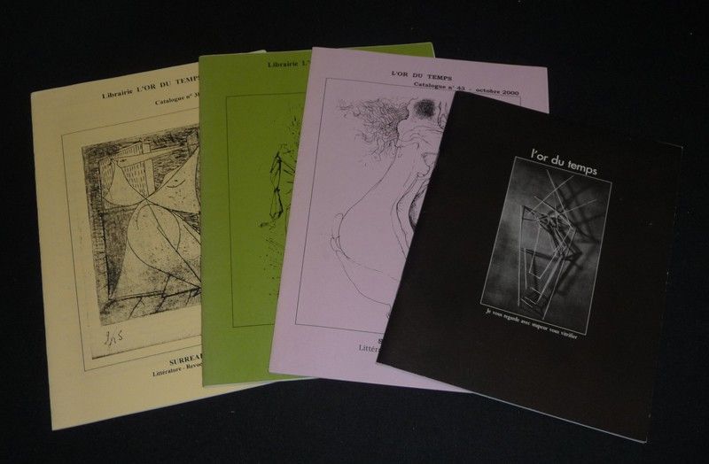 Librairie L'Or du Temps - Catalogues n°38 / n°39 / n°43 / n°2, nouvelle série (4 volumes)