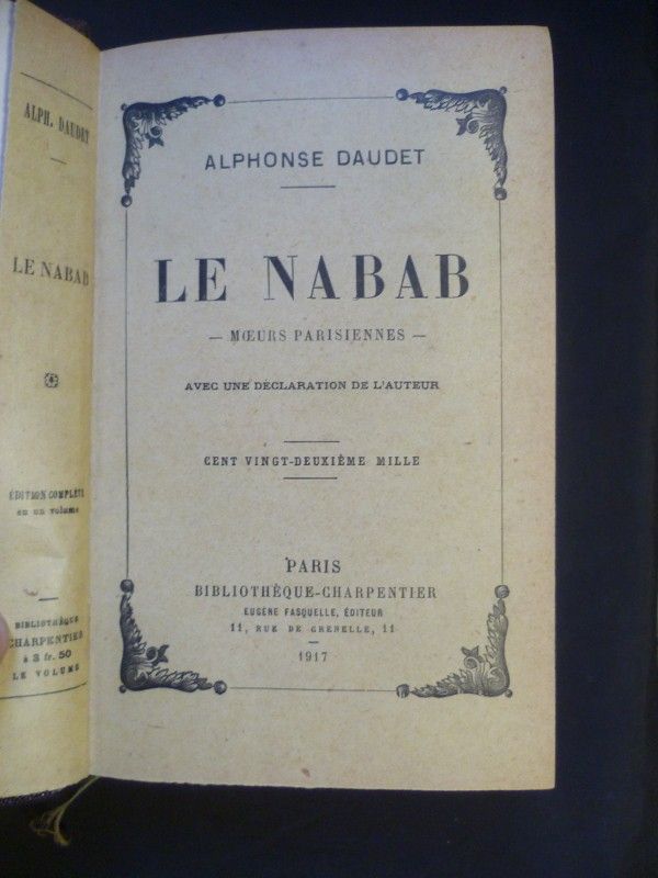 Le Nabab - Moeurs parisiennes