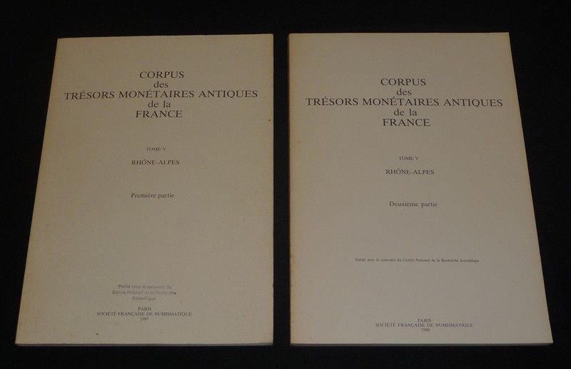 Corpus des trésors monétaires de la France, Tome V : Rhône-Alpes (2 volumes)
