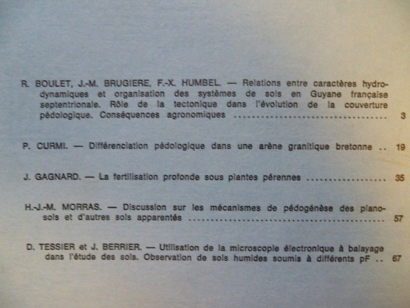 Bulletin de l'association française pour l'étude du sol - Science du sol -1979 numéro 1