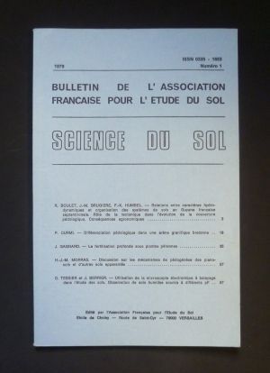 Bulletin de l'association française pour l'étude du sol - Science du sol -1979 numéro 1