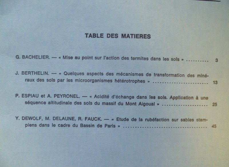 Bulletin de l'association française pour l'étude du sol - Science du sol -1977 numéro 1