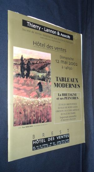 Thierry - Lannon & Associés : Tableaux modernes - La Bretagne et ses peintres - Ecoles bretonnes, école de Pont-Aven, groupe de Concarneau, école de Paris, important ensemble d'oeuvres choisies (12 mai 2002)