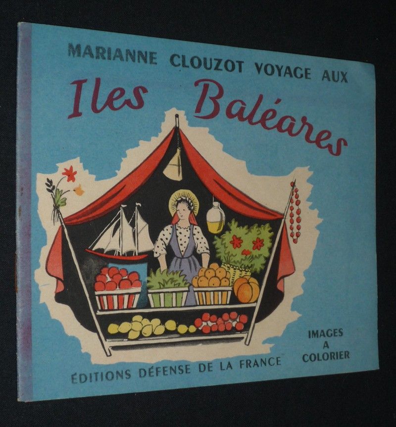 Marianne Clouzot voyage aux Iles Baléares. Images à colorier