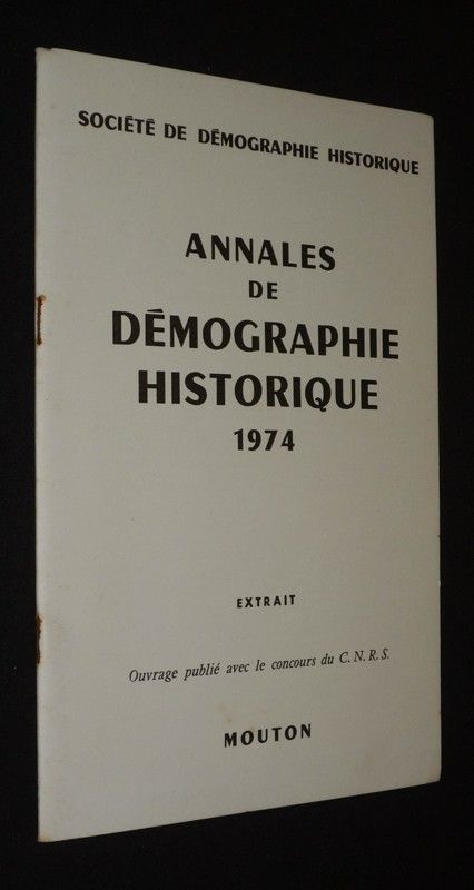Annales de démographie historique, 1974. Extrait