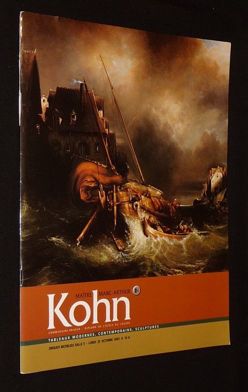 Maître Marc-Arthur Kohn - Tableaux modernes, contemporains et sculptures (Drouot-Richelieu, 29 octobre 2001)