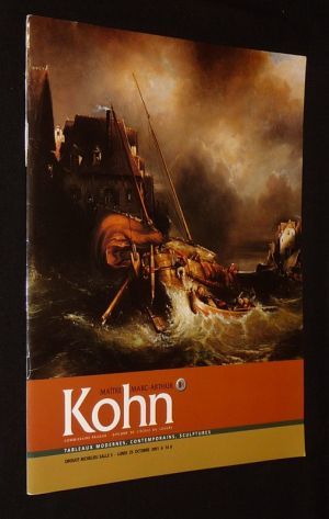 Maître Marc-Arthur Kohn - Tableaux modernes, contemporains et sculptures (Drouot-Richelieu, 29 octobre 2001)