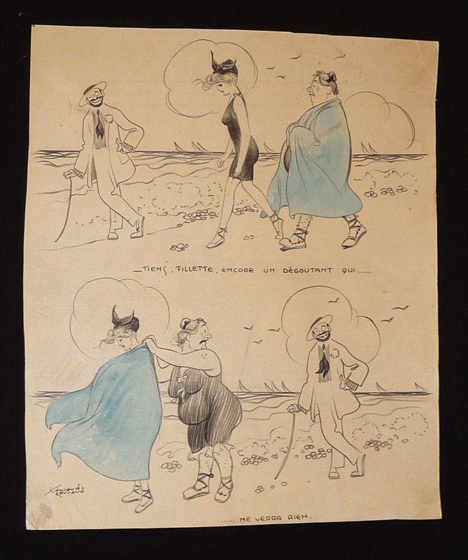 Dessin original d'Edouard Bernard (1879-1950)